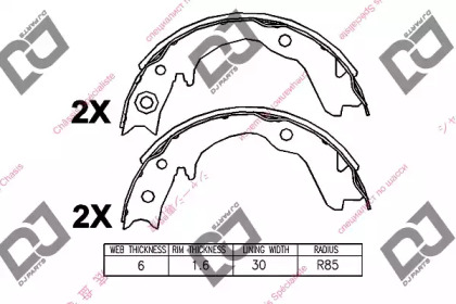 Комлект тормозных накладок DJ PARTS BS1378